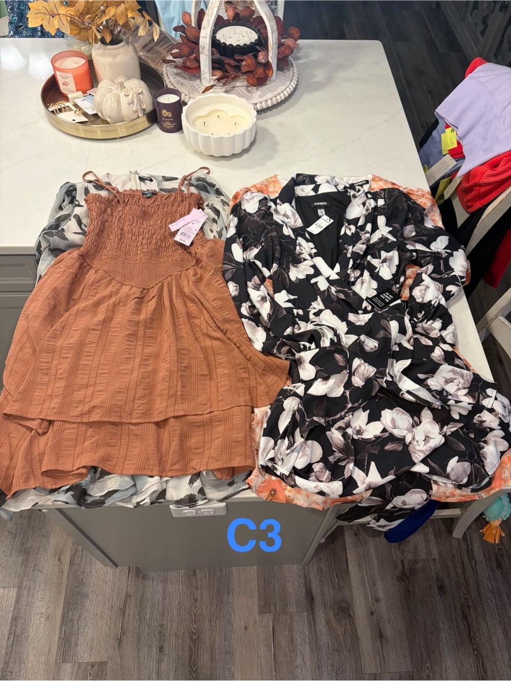 8 Express and other brand Dresses and Blouses great condition new or like new